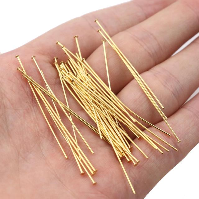 Alfinetes de Cabeça em Aço Inoxidável: 50 Tamanhos de 20 a 50 mm para Joalheria e Artesanato
