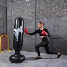 1.6m PVC Inflável Pilar de Alívio do Estresse de Treinamento de Boxe Pé Treinamento de Boxe Saco De Pancadas Tumbler À Base de Água para a Criança - Image 5