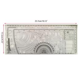 Kit de desenho militar nato, estêncil de design para desenho de marcação, régua de medição, mapas militares com guia - Image 5