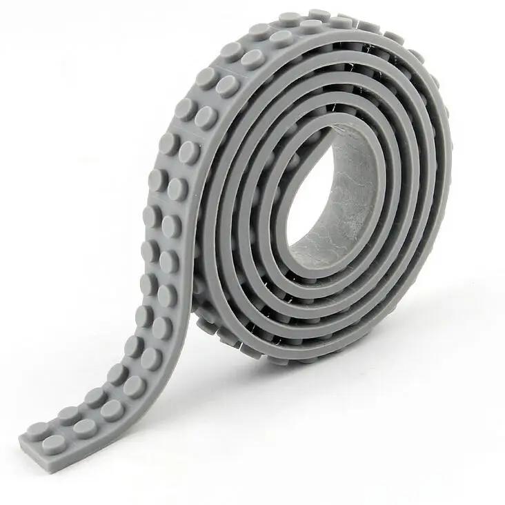 11 cores 92cm 116*2 pontos brinquedo infantil compatível lego pequenas partículas diy crianças brinquedos tijolo placa inferior bloco de construção fita - Image 1