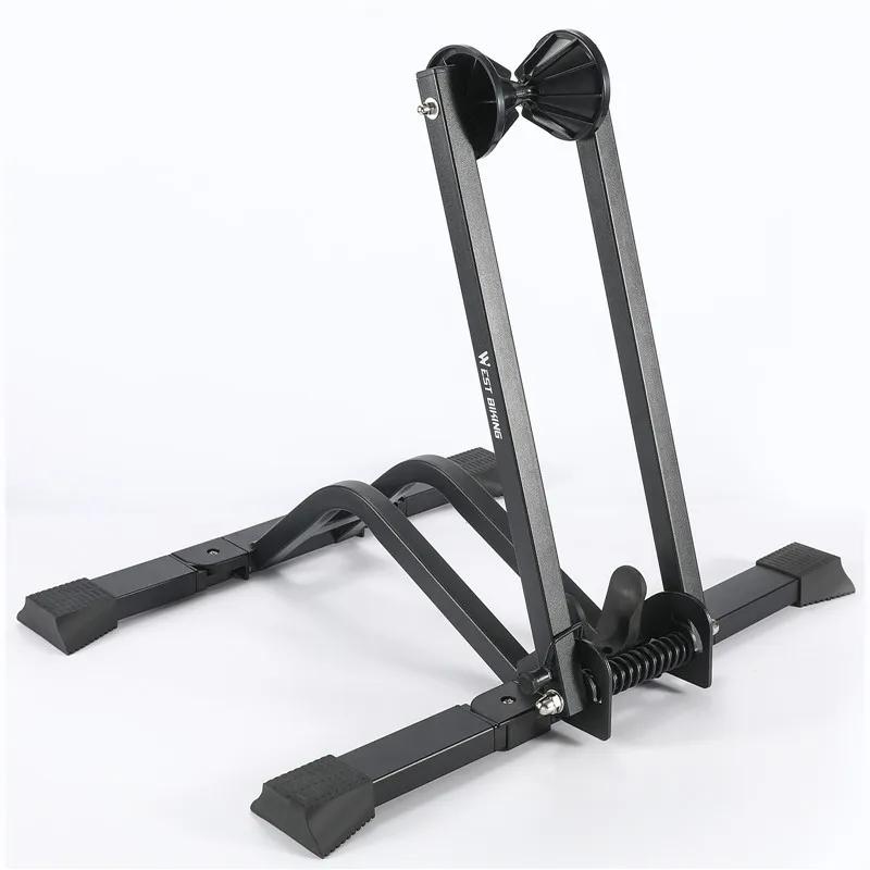 WEST BIKING Dobrável Bicicleta Suporte Bicicleta Suporte Rack De Aço Estável Roda Titular MTB Road Bike Ciclismo Armazenamento Display Stand - Image 1