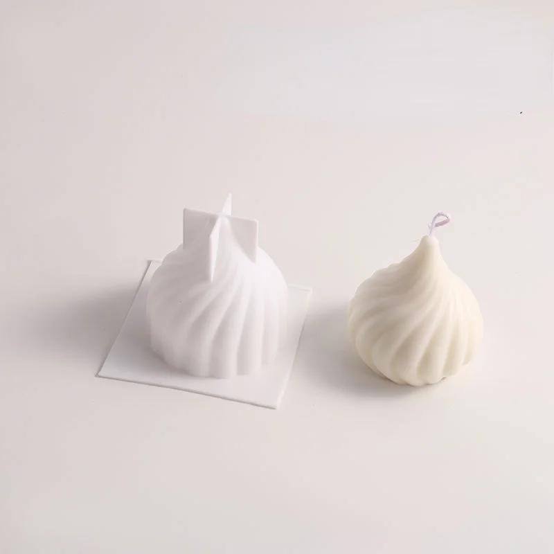 3d turbilhão vela molde moldes de silicone para diy artesanal artesanato cebola soja cera scented velas fazendo aromaterapia molde gesso - Image 1