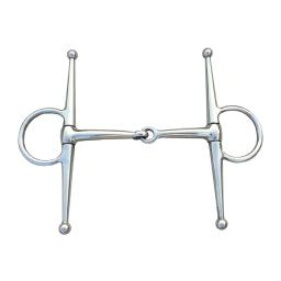 Broca de cavalo de aço inoxidável, equipamento de bochecha completa, bocal de cobre de 5 polegadas, broca banhada a ferro - Image 1