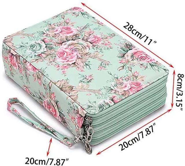 Estojo portátil colorido à prova d'água em couro PU com grande capacidade para lápis - ideal para estudantes e presentes, 200 unidades.