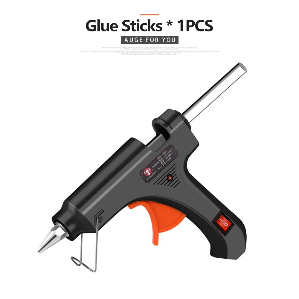 Mini Pistola de Cola de Silicone para Alta Temperatura, 40W, Projetos DIY, Criação Artística, Bastões de Cola, 1-50Pcs, 7mm - Image 1