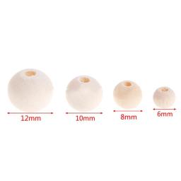 6-50mm contas de madeira diy artesanato natural contas de madeira sem chumbo bolas redondas para garland jóias fazendo pulseira colar feito à mão - Image 6