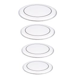Pele transparente dupla camada de tambor para bateria, conjunto de peças acessórios de 4 tamanhos - Image 4