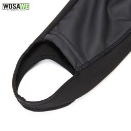 WOSAWE-Inverno Velo Térmico Ciclismo Calças Bib, Mountain Bike Zipper Calças Justas, Pro Team Gel Acolchoado Calças Compridas, MTB Calças - Image 5