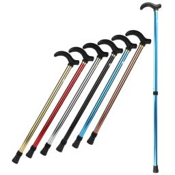 Bastão de bengala ajustável, Anti-Skid, Anti Choque, Muleta para homem velho, Caminhadas, Trekking Poles, 2 Seção Estável - Image 6