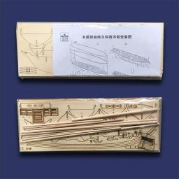 Kits De Navio De Veleiro De Madeira, Modelo DIY, Decoração De Casa, Presente De Barco, Brinquedo Para Crianças, Escala 1:100 - Image 1
