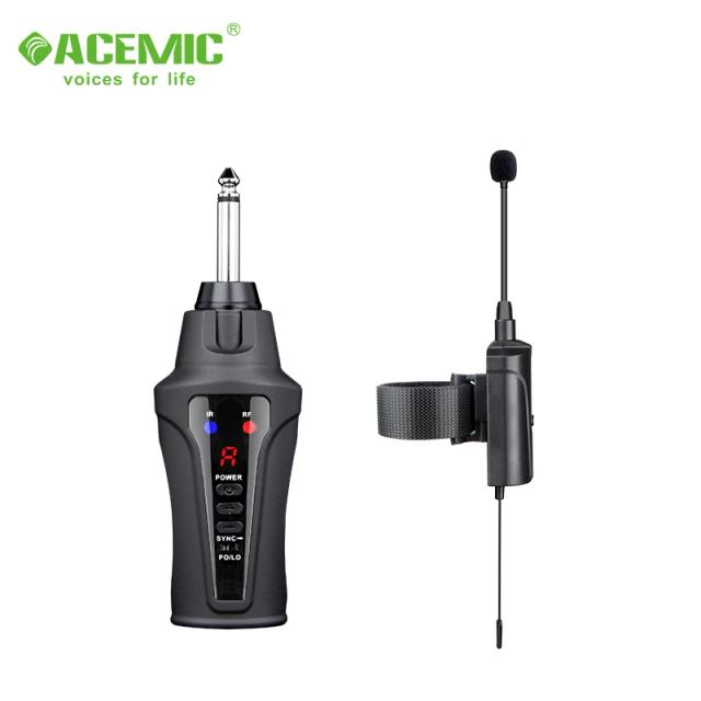 Microfone Sem Fio para Flauta com Som Estável e Alta Qualidade para Instrumentos Musicais