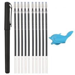 Kit de caneta de desvanecimento automático recarga invisível azul tinta gel canetas mágicas caligrafia placa ferramentas prática caligrafia - Image 1