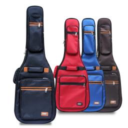 Capa de bolsa para contrabaixo elétrico 1680D Tecido Oxford à prova d'água Bolsa para guitarra elétrica portátil Flanela interna Estojo para guitarra elétrica Mochila para contrabaixo Correia de ombro dupla Tampa para - Image 1