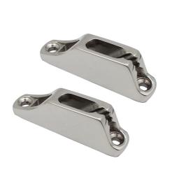 Barco de Aço Inoxidável Amarração Clam Grampos, Espelho Polonês Cam Grampo para Corda, 81mm, 316 Marinha, 2Pcs - Image 1