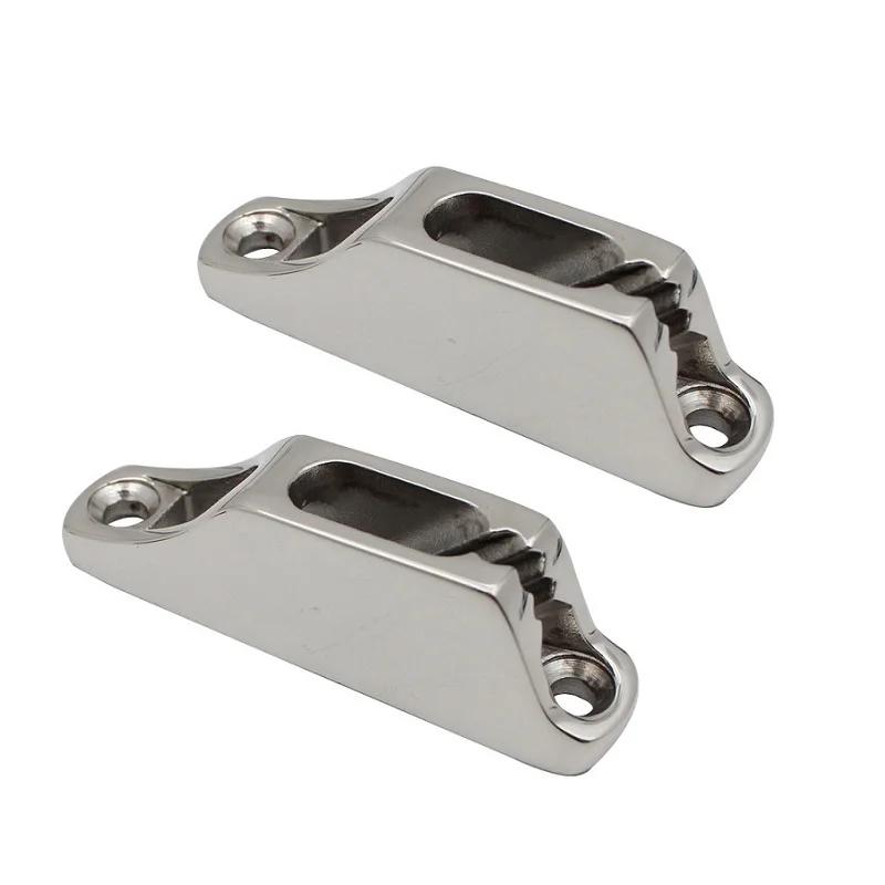 Barco de Aço Inoxidável Amarração Clam Grampos, Espelho Polonês Cam Grampo para Corda, 81mm, 316 Marinha, 2Pcs - Image 1