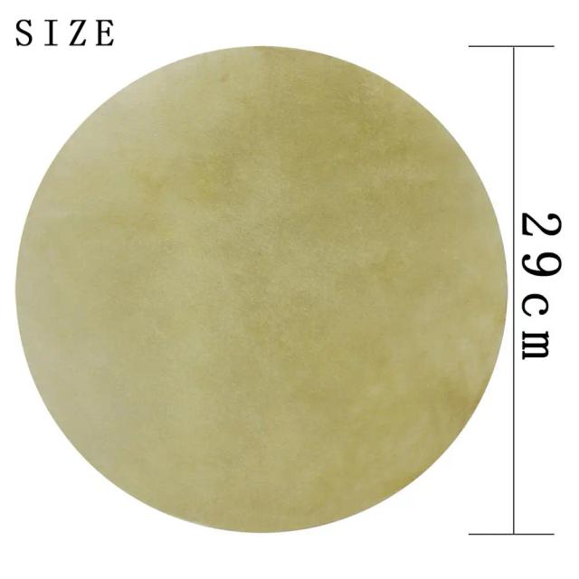 Película de Couro de Búfalo para Pandeiro Africano - 29cm e 31cm de Diâmetro, Pacote com 2 Peças