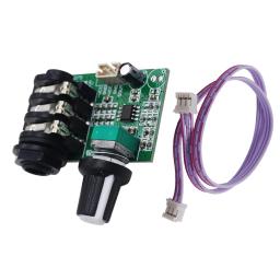 Instrumento de guitarra pré-amplificador preamp tl072 op amp alta impedância placa de áudio pré-amplificador amplificador de sinal único 12v - Image 3