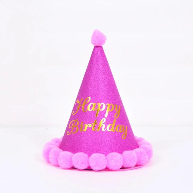 Decoração Criativa para Festas de Aniversário: Chapéus de Pelúcia e Acessórios para Crianças e Adultos em Atacado