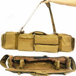 36 "saco de rifle caça m249 tático duplo carabina acolchoado armas caso para paintball - Image 1