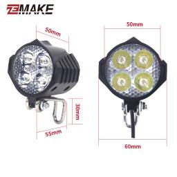 Bicicleta elétrica mais recente 24/36/48v/60v farol dianteiro cauda traseira luzes de advertência led noite spotlight farol ciclismo ebike zemake - Image 4