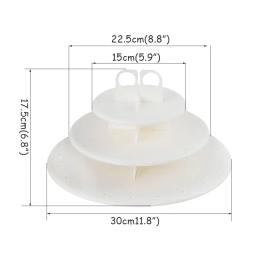 Suporte de cupcake com 3 camadas, decoração de festas de casamento, eventos, sobremesas, palitos de papel lolipop, suprimentos para festa de aniversário - Image 3