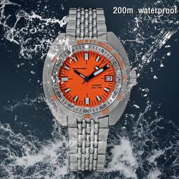 SUB300T-Men é automático mecânico mergulhador relógio, safira vidro, data luminosa, 200m, virar pulseira, Seestern relógio de pulso, retro, marca Top - Image 1
