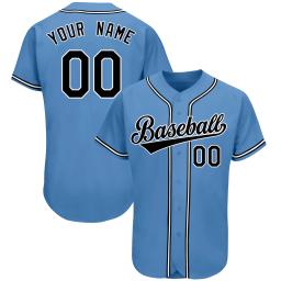 Camisa de beisebol personalizada azul, camiseta de softbol costurada com nome da equipe/número, design de atleta, roupa esportiva de alta qualidade - Image 5