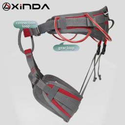 Xinda camping meia cinto de segurança escalada ao ar livre expandir o treinamento meio corpo arnês suprimentos de proteção equipamentos de sobrevivência - Image 2