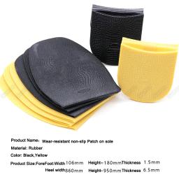 Solas de borracha para reparo de sapatos para homens, sola de couro, antiderrapante, aderência do solo, meias solas, substituição DIY, almofadas do salto antepé - Image 2