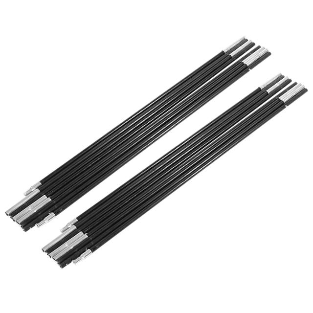 Conjunto com 2 Hastes de Fibra de Vidro para Tenda - Barraca de Acampamento 4.48/4M com Suporte de 8/7mm para Dossel e Toldo ao Ar Livre