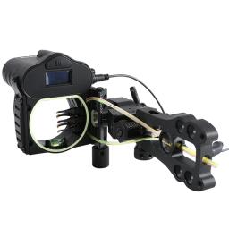 Mira telescópica para arco e flecha, visão laser com 5 pinos, ajuste rápido, riflescope para caça, entretenimento, tiro com arco - Image 2