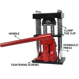 Imprensa de mangueira manual portátil máquina hidráulica spray agrícola alta pressão mangueira comum retenção máquina - Image 3