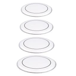 Pele transparente dupla camada de tambor para bateria, conjunto de peças acessórios de 4 tamanhos - Image 1