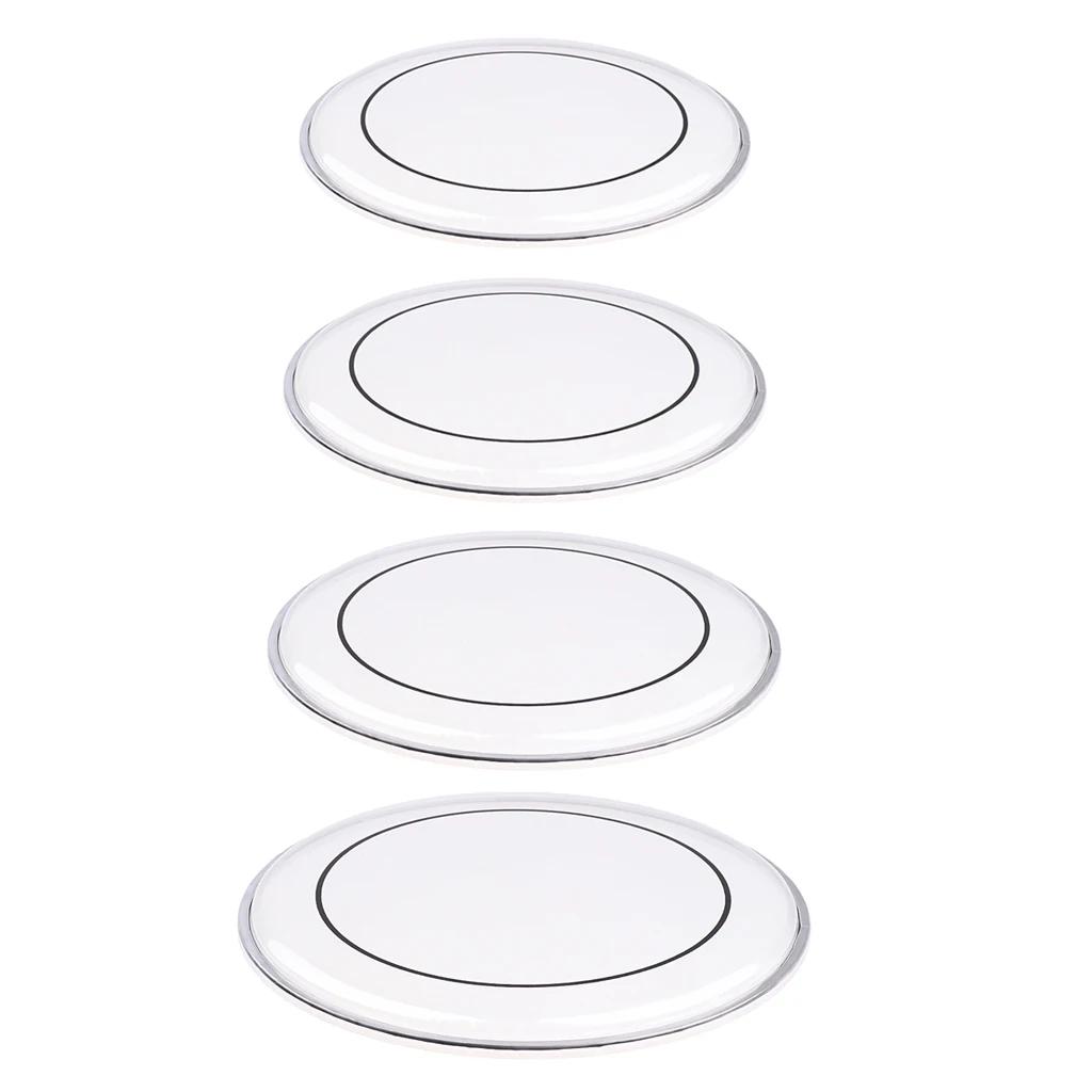 Pele transparente dupla camada de tambor para bateria, conjunto de peças acessórios de 4 tamanhos - Image 1
