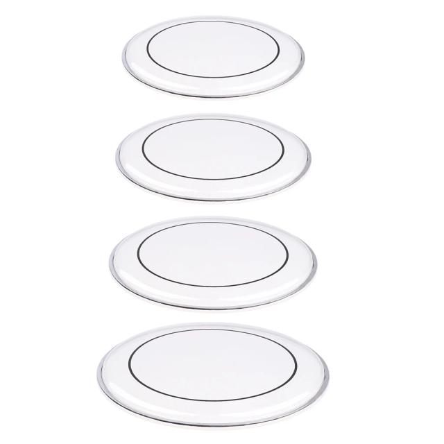Pele Transparente Dupla Camada para Bateria - Conjunto de Acessórios em 4 Tamanhos
