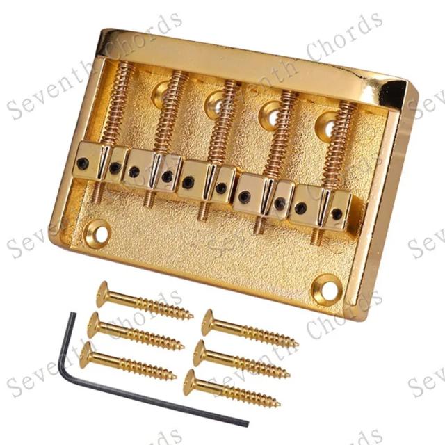 Conjunto de 5 cordas cromadas para baixo - Acessórios essenciais para instrumentos musicais