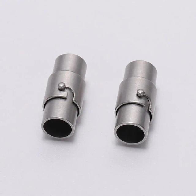 Fechos Magnéticos Fortes de 3-10mm com Mecanismo de Bloqueio e Tampa de Couro - Kit de 10 Peças para Joias DIY