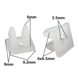 Tamanho Escolhas múltiplas 50Pcs Carro Plástico Fixo Retainer Porca Parafuso Grommet Clips Fastener - Image 4