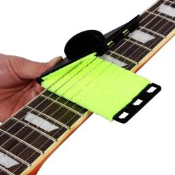 Limpador de cordas de guitarra, limpador de plástico abs para cordas de guitarra, cabo curvo, lavável, dispositivo de manutenção de cordas - Image 1
