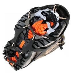 шипы для pairг 1 par 18 dentes antiderrapantes apertos de neve gelo sapato bota tração grampo picos crampon sapatos botas cobre steigeisen - Image 3