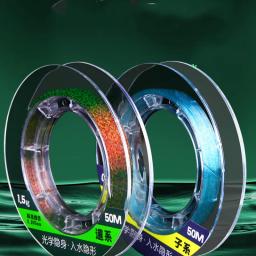 Linhas de pesca de fibra de fluorocarbono, 2 tamanhos 50m 0.4 # - 8.0 #, multifilamento durável para pesca em ponto - Image 2