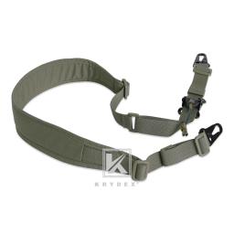 KRYDEX-Tactical Rifle Sling, Strap Modular, Removível, 2 Pontos, 1 Ponto, 2.25 ", Acolchoado, Combate, Tiro, Acessórios de Caça - Image 2