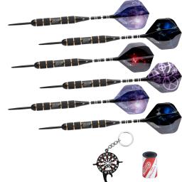 Cyeelife-conjunto de dardos de ponta de aço, 22g, profissional, com estojo de presente, 12 voos + apontador + ferramenta multifuncional, 6 pacotes - Image 6