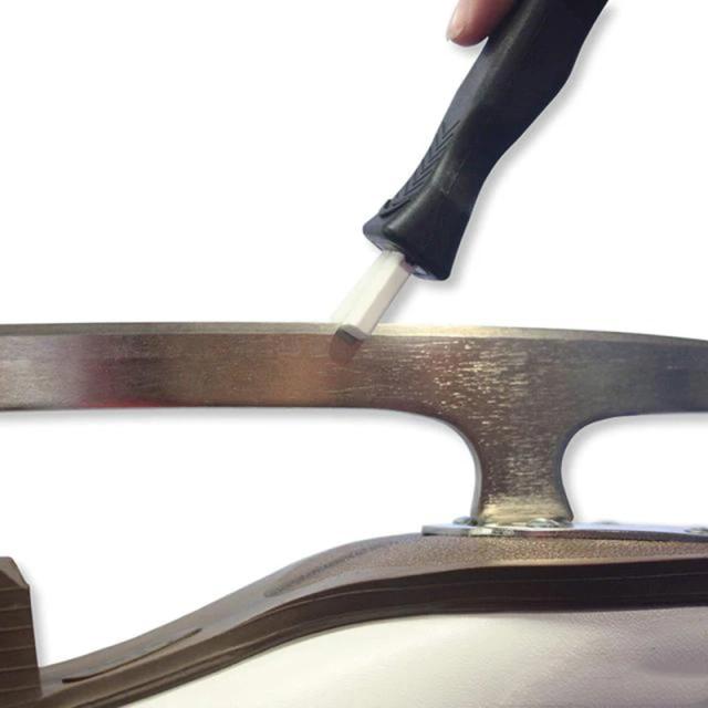 Afiador portátil de lâminas para skate e hóquei: amole bordas de cerâmica para patins de figura