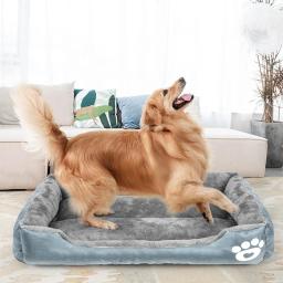 Cama de pelúcia lavável para cães grandes, sofá macio, quente, cachorro grande, suprimentos para o lar, produtos mais vendidos, XXL, outono, inverno - Image 1