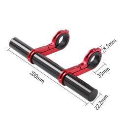 Extensor de guidão de bicicleta, extensor de liga de alumínio para guidão, acessório de espaço de armazenamento extra para bicicleta, 1 peça - Image 6