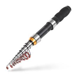 Lixada carretel da vara de pesca combo kit completo com 2.1m 2.3 varas de pesca telescópica 2 pçs molinetes conjunto com ganchos iscas macias saco - Image 3