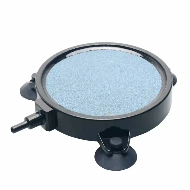 Difusor de Disco de Pedra Yyaqua com Ventosa - Ideal para Hidroponia, Lagos, Aquários e Tanques de Peixes