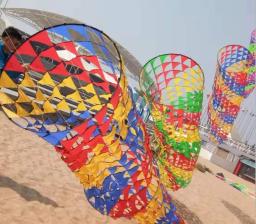 Frete grátis grande windsocks pipa voando esporte ao ar livre praia pipa para adultos a pé no céu fábrica carretel de pipa ripstop tecido de náilon - Image 4