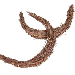 Primavera porta decoração rattan natural crescente forma rattan base de grinalda diy acessórios festa festiva páscoa parede pendurado decora - Image 3